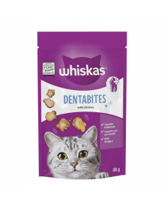 Whiskas DENTABITES CK - Crunchy Dental Treats for Cats (240g)
