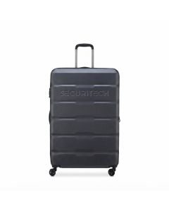 Delsey Securitech Citadel Expandable 82cm Cabin Trolley Luggage - Hard Shell, ABS-Polycarbonate Blend, Securitech Anti-Theft Zipper | Anthracite