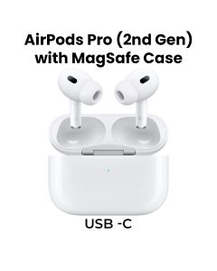 Apple 2nd Generation AirPods Pro With MagSafe Case, Slim And Lightweight Design, Compatible With Wireless Charging - White - MTJV3ZE/A