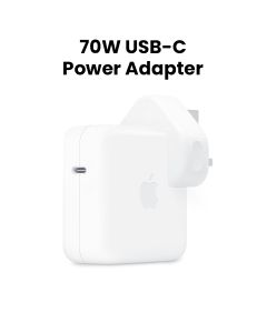 Apple USB-C Power Adapter 70W, Fast Charge Capability, Wide Compatibility, Compact And Travel Friendly - White - MQLN3B/A