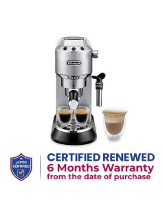 DeLonghi Dedica Style Pump Espresso Machine - Silver | EC685.M