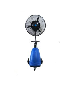 Zenan Mist Fan 26 Inch, 30 SQM Area Coverage, 100% Copper Motor, 3 Speed Oscillation - Black/Blue - ZMF-LC001