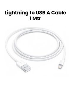Apple Lightning To USB-A Cable 1M, Reliable Charging, Data Transfer, Durable Design, Portable And Lightweight - White - MUQW3ZM/A