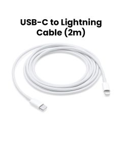 Apple Thunderbolt 3 USB-C To Lightning Cable (2m), Data Transfer Speeds Up To 480Mbps, Lightweight And Travel-Friendly - White - MW2R3ZM/A