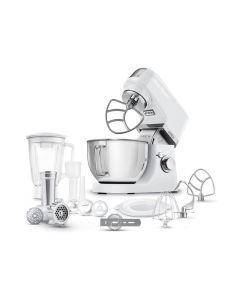 Sencor Multifunctional Electric Stand Mixer, Extremely Powerful 1000W Motor, Robust Full-Metal Body With Metal Gears - White - STM 6350WH
