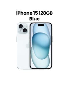 Apple iPhone 15 128GB ROM Dual SIM 5G Smartphone 6.1 Inch, Classic And Compact Design, Touch ID Fingerprint Sensor - Blue - MTP43AA/A
