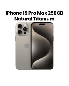 Apple iPhone 15 Pro Max 256GB Dual SIM 5G Smartphone 6.7 Inch, Advanced Display, Game Changing A17 Pro Chip - Natural Titanium - MU793AA/A
