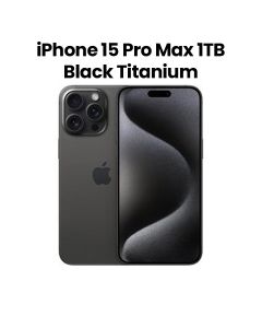 Apple iPhone 15 Pro Max 1TB Dual SIM 5G Smartphone 6.7 Inch, Advanced Display, Game Changing A17 Pro Chip - Black Titanium - MU7G3AA/A