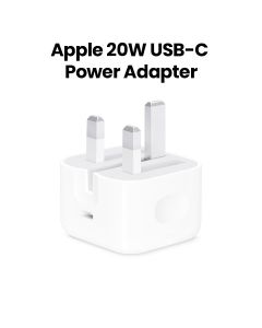 Apple USB-C Power Adapter 20W, Quickly Powers Up iPhones And iPads, Easy Fold Design - White - MHJF3B/A