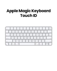 Apple Magic US English Keyboard With Touch ID Integration For Mac Computers, Comfortable Scissor Mechanism, Wireless Connectivity - White - MK293LB/A