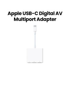 Apple USB-C Digital AV Multiport Adapter, 3-In-1 Multiport Connectivity, 4K HDMI Output - White - MUF82ZM/A