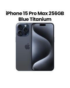 Apple iPhone 15 Pro Max 256GB Dual SIM 5G Smartphone 6.7 Inch, Advanced Display, Game Changing A17 Pro Chip - Blue Titanium - MU7A3AA/A