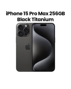 Apple iPhone 15 Pro Max 256GB Dual SIM 5G Smartphone 6.7 Inch, Advanced Display, Game Changing A17 Pro Chip - Black Titanium - MU773AA/A