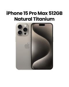 Apple iPhone 15 Pro Max 512GB Dual SIM 5G Smartphone 6.7 Inch, Advanced Display, Game Changing A17 Pro Chip - Natural Titanium - MU7E3AA/A