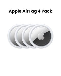 Apple AirTag, Compact And Lightweight Design, IP67 Water And Dust Resistant, Ultra Wideband Technology, 4 Pack - Snow White - MX542ZE/A