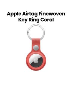 Apple AirTag FineWoven Key Ring, Secure Attachment, Snug And Secure Fit, Compact And Portable Design - Coral - MT2M3ZM/A