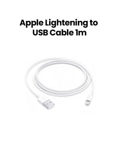 Apple Lightning To USB-Cable (1m), Fast And Reliable Charging, Versatile Connectivity, Compact And Portable Design - White - MXLY2ZM/A