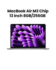 Apple MacBook Air 8GB RAM 256GB SSD 13 Inch, M3 Chip, 8-Core CPU And 8-Core GPU, Liquid Retina Display - Space Gray - MRXN3ZS/A