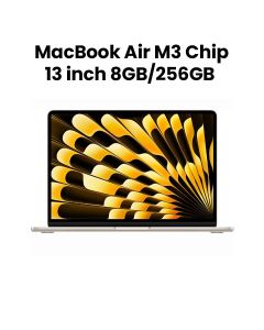 Apple MacBook Air 8GB RAM 256GB SSD 13 Inch, M3 Chip, 8-Core CPU And 8-Core GPU, Liquid Retina Display - Starlight - MRXT3AB/A