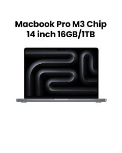 Apple MacBook Pro 16GB RAM 1TB SSD 14 Inch, M3 Chip, 8-Core CPU And 10-Core GPU, Liquid Retina XDR Display - Space Gray - MXE03AB/A