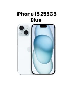 Apple iPhone 15 256GB ROM Dual SIM 5G Smartphone 6.1 Inch, Classic And Compact Design, Touch ID Fingerprint Sensor - Blue - MTP93AA/A