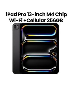 Apple Wi-Fi + Cellular iPad Pro 256GB 13 Inch, Standard Glass, Ultra Retina XDR Display - Space Black - MVXR3AB/A
