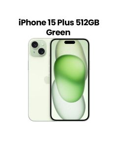 Apple iPhone 15 Plus 512GB ROM Dual SIM 5G Smartphone 6.7 Inch, Classic And Compact Design, Touch ID Fingerprint Sensor - Green - MU1Q3AA/A