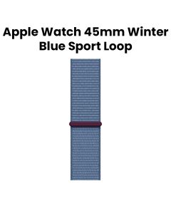 Apple Sport Loop 45mm, Hook-And-Loop Fastener, All-Day Wear, Lightweight And Flexible Design - Winter Blue - MT5H3ZM/A