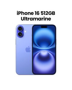 Apple iPhone 16 512GB Storage 6.1 Inch, Super Retina XDR Display, A18 Chip, 6‑Core CPU And 5‑Core GPU - Ultramarine - MYE53AE/A