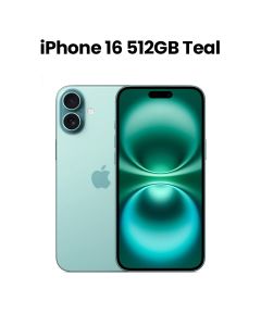 Apple iPhone 16 512GB Storage 6.1 Inch, Super Retina XDR Display, A18 Chip, 6‑Core CPU And 5‑Core GPU - Teal - MYE63AE/A