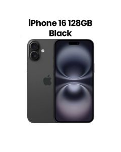 Apple iPhone 16 128GB Storage 6.1 Inch, Super Retina XDR Display, A18 Chip, 6‑Core CPU And 5‑Core GPU - Black - MYDQ3AE/A