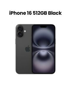 Apple iPhone 16 512GB Storage 6.1 Inch, Super Retina XDR Display, A18 Chip, 6‑Core CPU And 5‑Core GPU - Black - MYE23AE/A