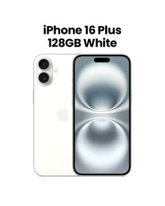 Apple iPhone 16 Plus 128GB Storage 6.7 Inch, Camera Control, Up To 27 Hours Video Playback, A18 Chip, Superfast Performance, Action Button - White - MXVC3AE/A