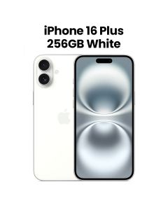 Apple iPhone 16 Plus 256GB Storage 6.7 Inch, Camera Control, Up To 27 Hours Video Playback, A18 Chip, Superfast Performance, Action Button - White - MXVH3AE/A