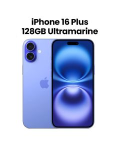Apple iPhone 16 Plus 128GB Storage 6.7 Inch, Camera Control, Up To 27 Hours Video Playback, A18 Chip, Superfast Performance - Ultramarine - MXVE3AE/A