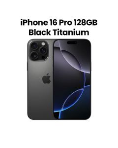 Apple iPhone 16 Pro 128GB Storage 6.3 Inch, Durable Titanium Design, Camera Control, A18 Pro Chip, Up To 27 Hours Video Playback - Black Titanium - MYMV3AE/A