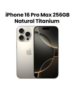 Apple iPhone 16 Pro Max 256GB Storage 6.9 Inch, Durable Titanium Design, A18 Pro Chip, Up To 33 Hours Video Playback - Natural Titanium - MYWK3AE/A