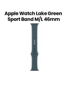 Apple Sport Band M/L 46mm, Pin-And-Tuck Closure, Comfortable Fit, Easy Installation - Lake Green - MXLR3ZM/A