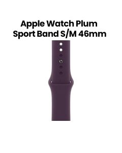 Apple Sport Band S/M 46mm, Pin-And-Tuck Closure, Comfortable Fit, Easy Installation - Plum - MXLT3ZM/A