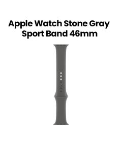 Apple Sport Band S/M 46mm, Pin-And-Tuck Closure, Comfortable Fit, Easy Installation - Stone Gray - MXLX3ZM/A