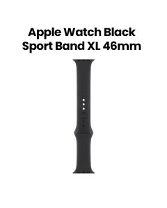 Apple Sport Band XL 46mm, Pin-And-Tuck Closure, Comfortable Fit, Easy Installation - Black - MXM53ZM/A