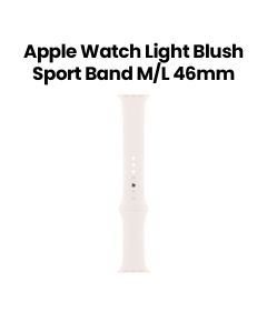 Apple Sport Band M/L 46mm, Lightweight And Comfortable Fit, Durable And Flexible Design, Premium Fluoroelastomer Material - Light Blush - MXM93ZM/A
