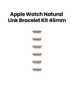 Apple Link Bracelet Kit 46mm, Easy Adjustments, High-Quality Material, Custom Butterfly Closure - Natural - MXMG3ZM/A