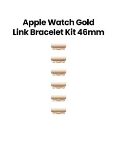 Apple Link Bracelet Kit 46mm, Lightweight Design, Reusable And Long Lasting, Custom Butterfly Closure - Gold - MXMJ3ZM/A