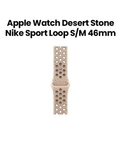 Apple Nike Sport Band S/M 46mm, Long-Lasting Performance, Smooth Finish Design, Comfortable Fit, Easy To Install - Desert Stone - MYL83ZM/A