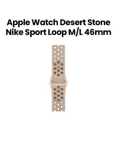 Apple Nike Sport Band M/L 46mm, Long-Lasting Performance, Smooth Finish Design, Comfortable Fit, Easy To Install - Desert Stone - MYL93ZM/A