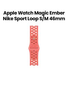 Apple Nike Sport Band S/M 46mm, Long-Lasting Performance, Smooth Finish Design, Comfortable Fit, Easy To Install - Magic Ember - MYLF3ZM/A
