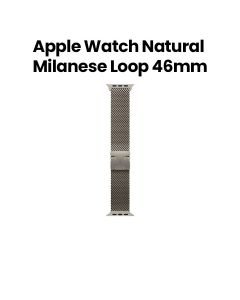 Apple Milanese Loop M/L 46mm, Stylish And Durable Design, Secure Magnetic Closure - Natural - MXMQ3ZM/A