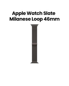 Apple Milanese Loop M/L 46mm, Stylish And Durable Design, Secure Magnetic Closure - Slate - MXMT3ZM/A