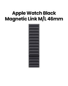 Apple Magnetic Link M/L 46mm, Long-Lasting Performance, Smooth Finish Design, Comfortable Fit, Easy To Install - Black - MXY03ZM/A